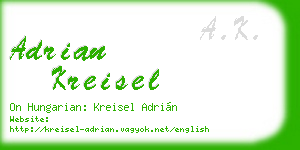 adrian kreisel business card